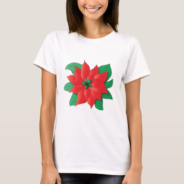 Christmas Poinsettia Shirt (Front)