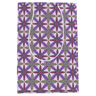 Christmas Poinsettia Stars gift bag medium