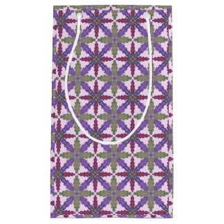 Christmas Poinsettia Stars gift bag small