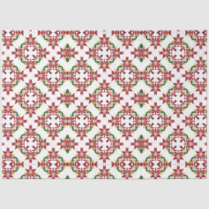 christmas poinsettia tissue paper