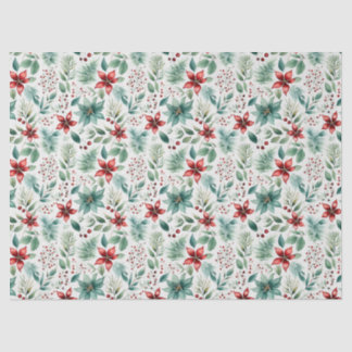 Christmas Poinsettia Tissue Paper