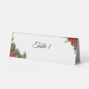 Christmas Poinsettia Wedding 