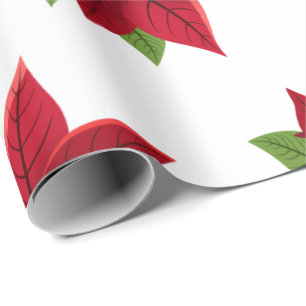 Christmas Poinsettia    Wrapping Paper