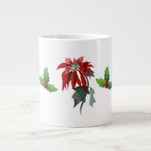 Christmas Poinsettias Bone China Mug