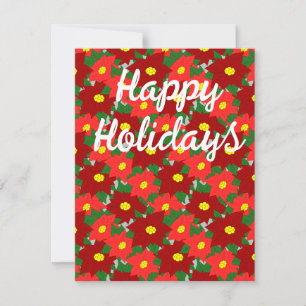 Christmas Poinsettias Card