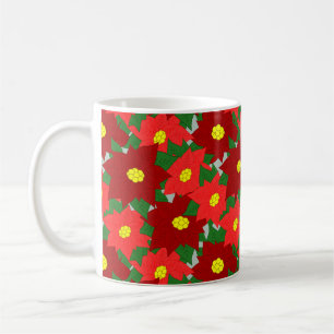 Christmas Poinsettias  Coffee Mug