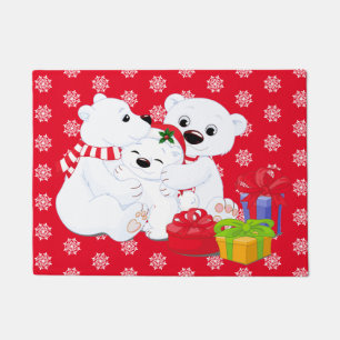 Christmas Polar Bear Doormat