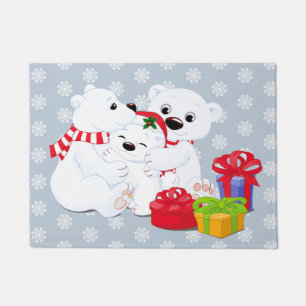 Christmas Polar Bear Doormat
