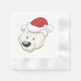Christmas Polar Bear Napkin