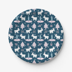Christmas Polar Bear Party Paper Plate