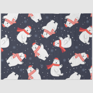 Christmas Polar Bear Series Design 11 Tissue Paper