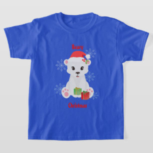 Christmas Polar Bear with Gifts T-Shirt