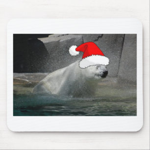 Christmas Polar Bears Mouse Mat