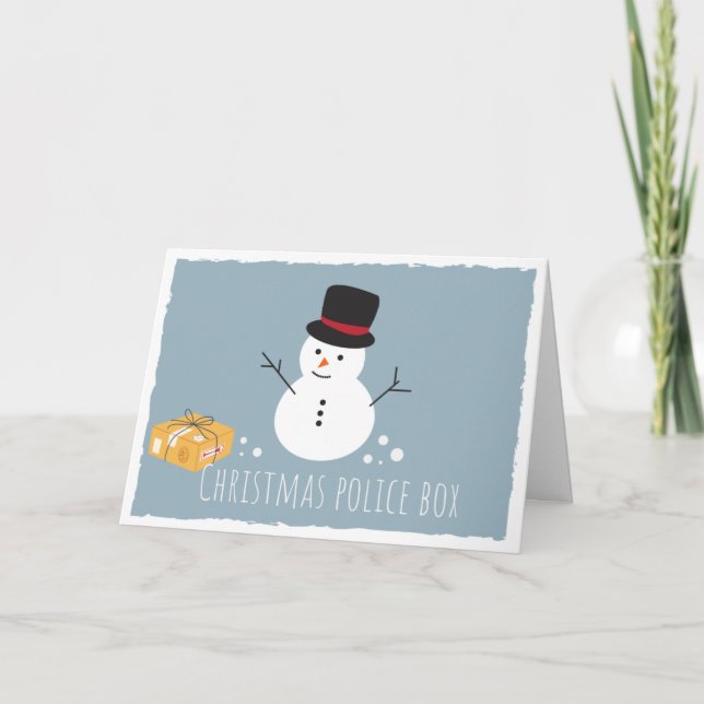 christmas police box card (Front)