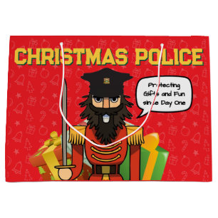 Christmas Police Gift Bag – Funny Holiday Desig