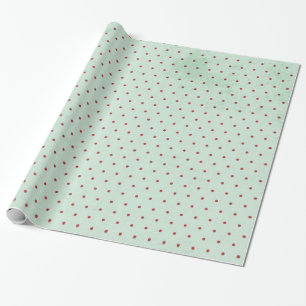 Christmas Polka Dot Poke Polkadot Wrapping Paper