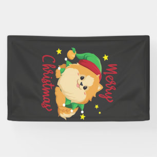 Christmas Pomeranian Merry Xmas Essential T-Shirt Banner