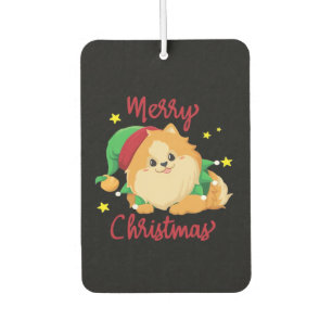 Christmas Pomeranian Merry Xmas Essential T-Shirt Car Air Freshener