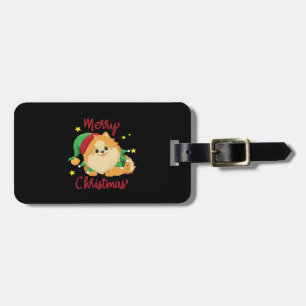 Christmas Pomeranian Merry Xmas Essential T-Shirt Luggage Tag
