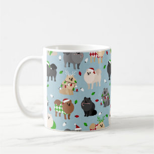 Christmas Pomeranians Coffee Mug