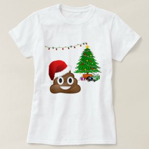 christmas poo emoji T-Shirt