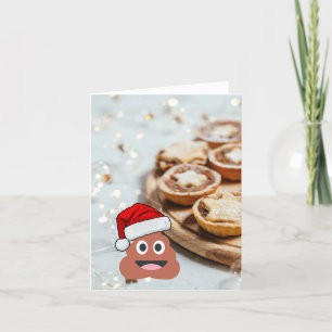 Christmas poo holiday card