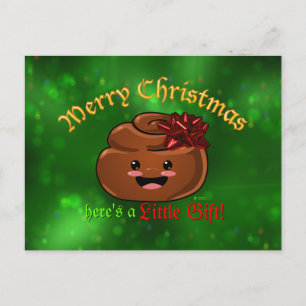 Christmas Poo Postcard
