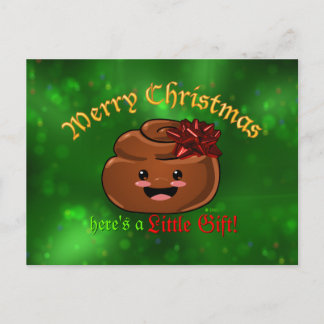 Christmas Poo Postcard