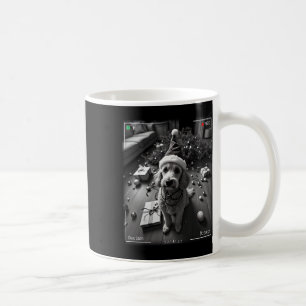 Christmas Poodle Caught On Camera Coffee Mug