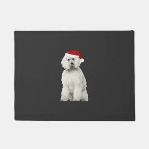 Christmas Poodle Christmas Tree Dog Puppy Watercol Doormat