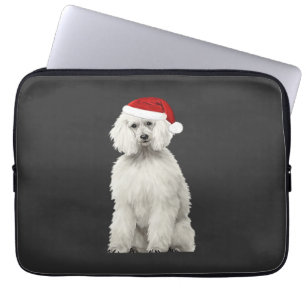 Christmas Poodle Christmas Tree Dog Puppy Watercol Laptop Sleeve