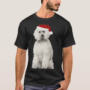 Christmas Poodle Christmas Tree Dog Puppy Watercol T-Shirt