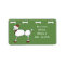 Christmas Poodle dog address labels