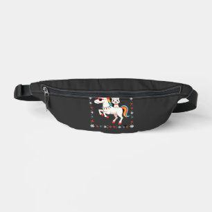 Christmas Poodle Unicorn Sunglasses Poodles T-Shir Bum Bags