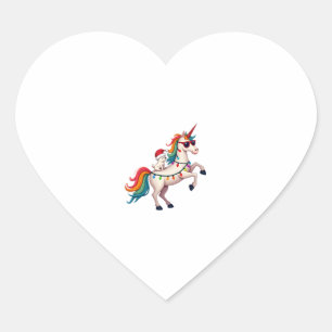 Christmas Poodle Unicorn Sunglasses Poodles Tank T Heart Sticker