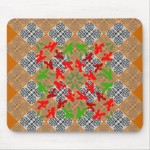 Christmas Poodles Mouse Mat