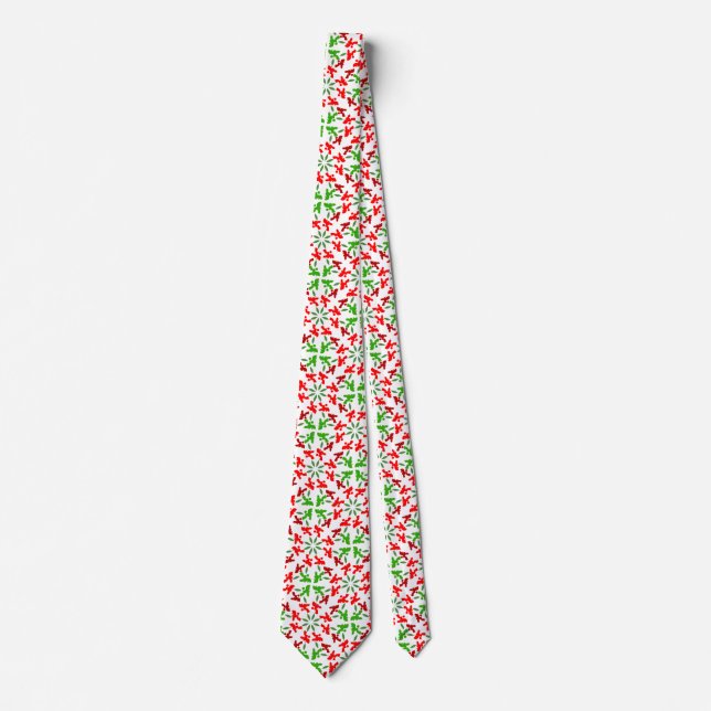 Christmas Poodles Tie (Front)