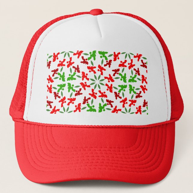 Christmas Poodles Trucker Hat (Front)