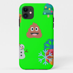 christmas poop emoji iPhone 11 case