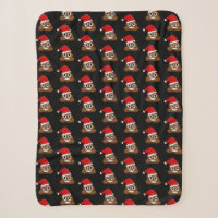 Christmas poop emoji Cute Funny Pattern