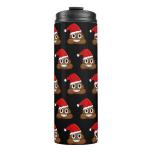 Christmas poop thermal tumbler
