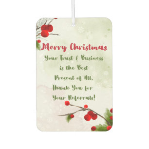 Christmas Pop by   Business Marketing Thank You  Car Air Freshener
