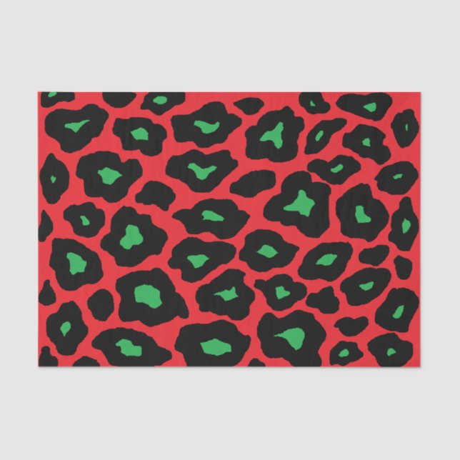 Christmas Pop Leopard Tissue Paper (Front)