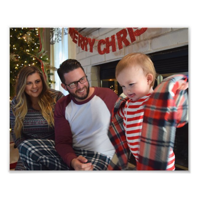 Christmas Portrait Personalise Template Frame It Photo Print (Front)