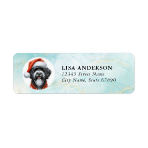 Christmas Portuguese Water Return Address Labels