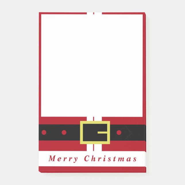 Christmas Post it Notes Santa Gift - Fun (Front)