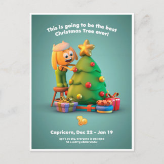 Christmas Postcard for Capricorn