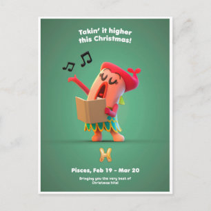 Christmas Postcard for Pisces