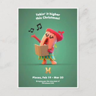 Christmas Postcard for Pisces