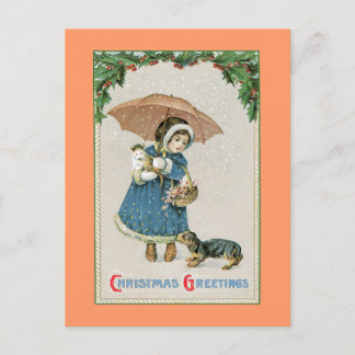 Christmas Postcard:  Vintage Christmas Postcard